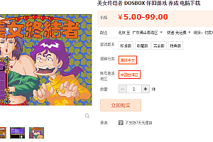 美女终结者 DOSBOX 怀旧游戏 养成 电脑下载